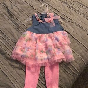 DDG Darlings flower tunic set size 12 months